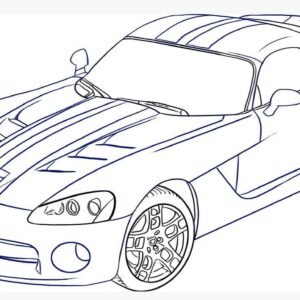 dodge charger colouring pages