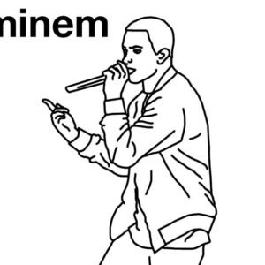 eminem colouring pages