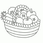 fruit colouring pages