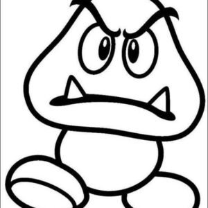 goomba colouring pages