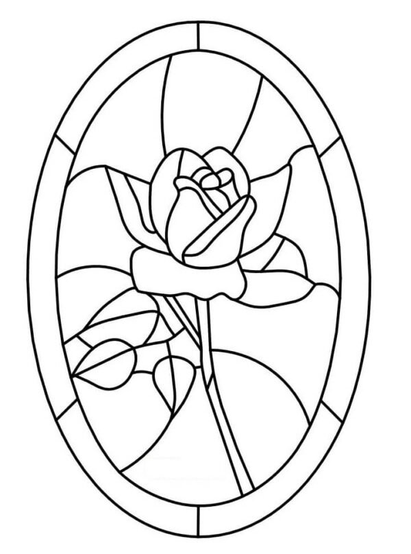 colouring pages stained glass windows