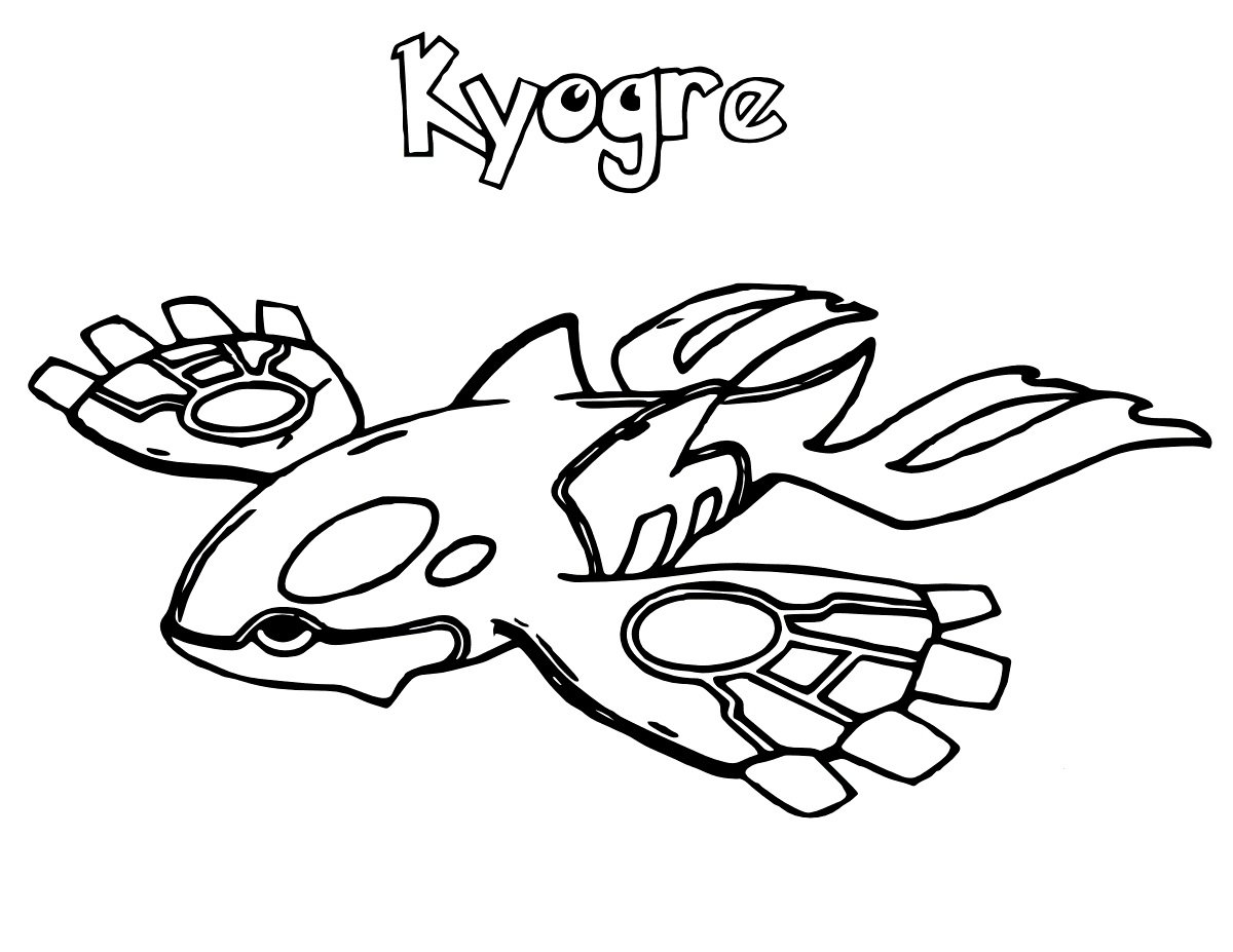 kyogre colouring pages