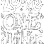 love one another colouring pages