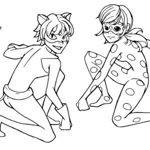 miraculous ladybug colouring pages