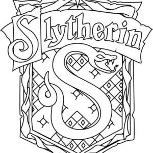 slytherin colouring pages
