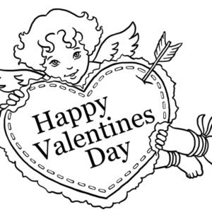 printable colouring pages valentines day
