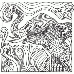 relaxation colouring pages