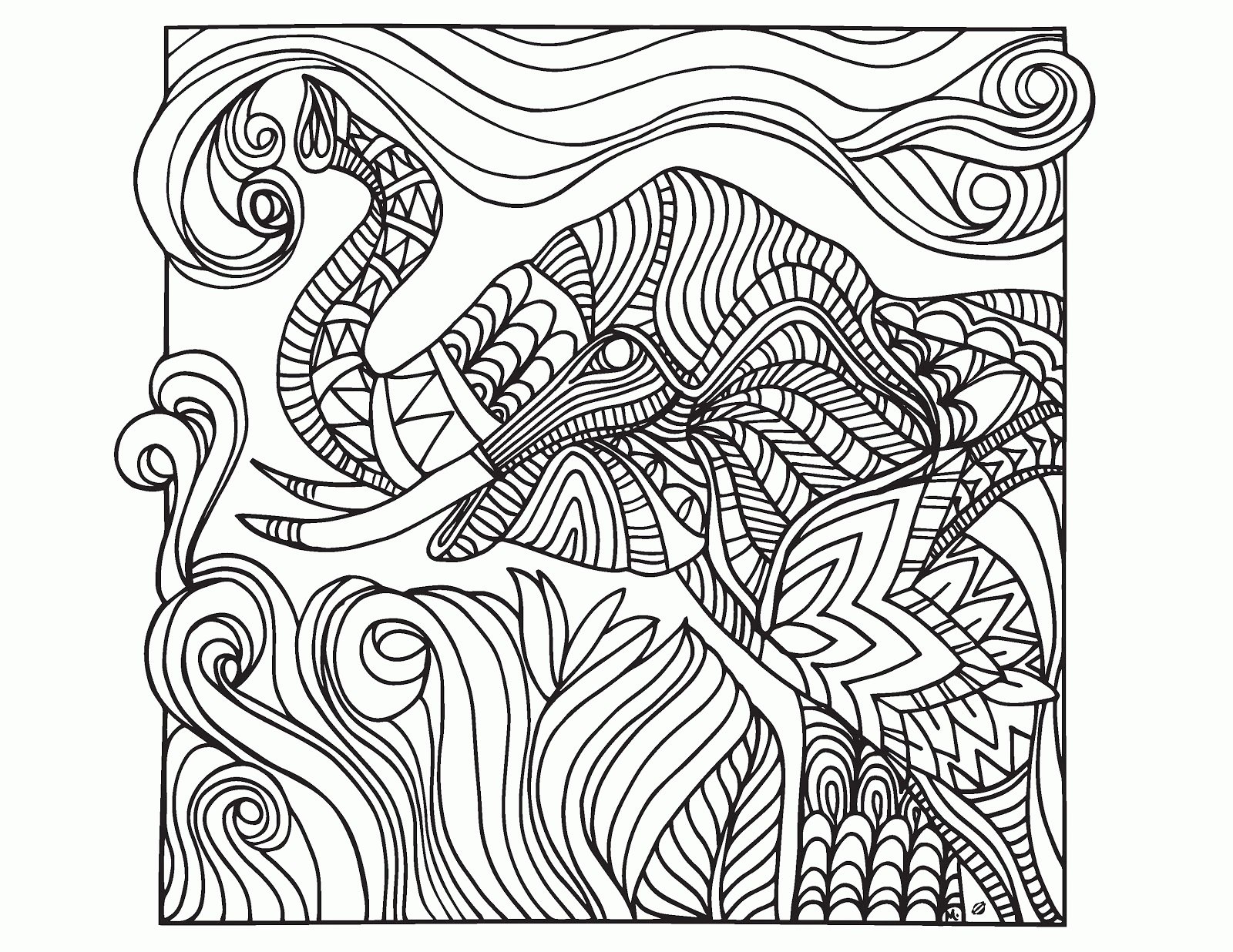 relaxation colouring pages