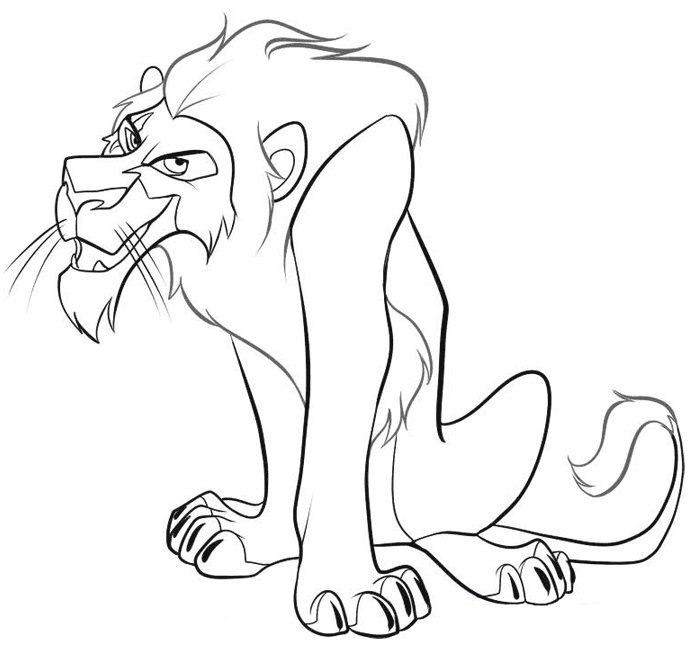 scar colouring pages