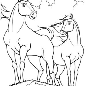 spirit untamed colouring pages