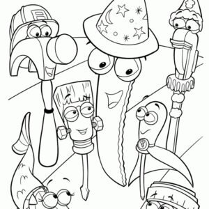 tools colouring pages