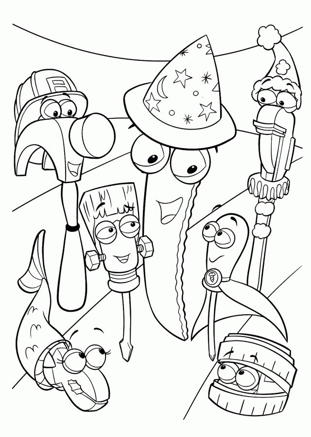 tools colouring pages