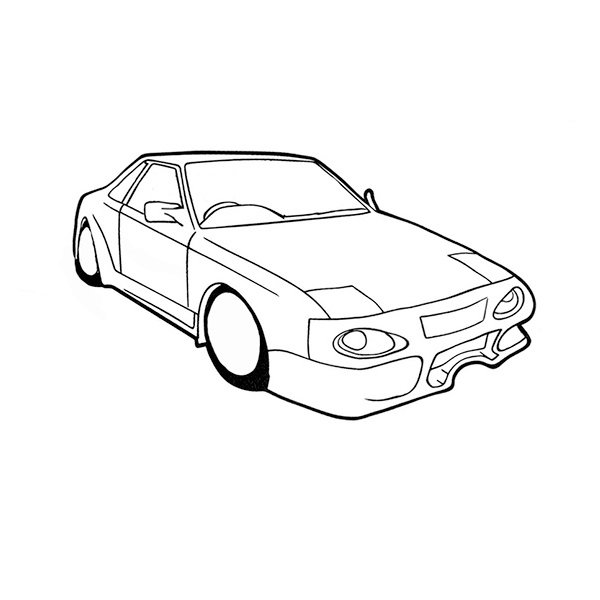 nissan gtr colouring pages