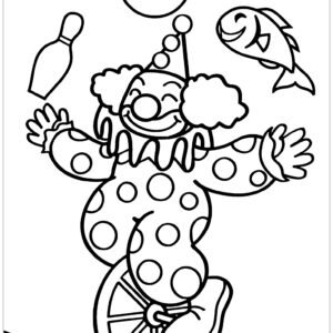 circus colouring pages free