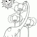 diplodocus colouring page
