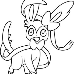 sylveon colouring pages